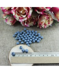 Plastik İnci Boncuk - Duman Mavisi 8 mm - 1 Kg