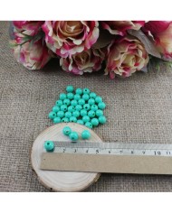 Plastik İnci Boncuk - Su Yeşili 8 mm - 1 Kg