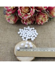 Plastik İnci Boncuk - Beyaz 8 mm - 1 Kg