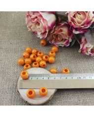 Plastik İnci Boncuk - Turuncu 14 mm - 1 Kg