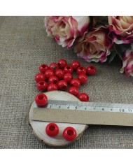 Plastik İnci Boncuk - Şeker Pembesi 14 mm - 1 Kg