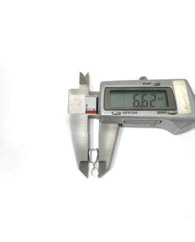 Reçine Epoksi Takı Kıskacı - Gümüş - 6.5 mm - 25 Adet