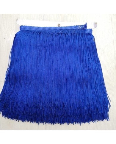 5 Metre - İp Saçak 20 cm -Saks Mavi
