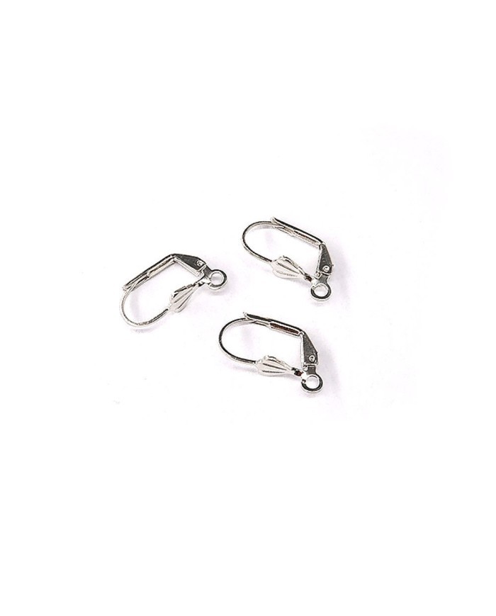 Küpe Klipsi - Gümüş - 2x1 cm  - 1 Çift