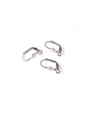 Küpe Klipsi - Gümüş - 2x1 cm  - 1 Çift