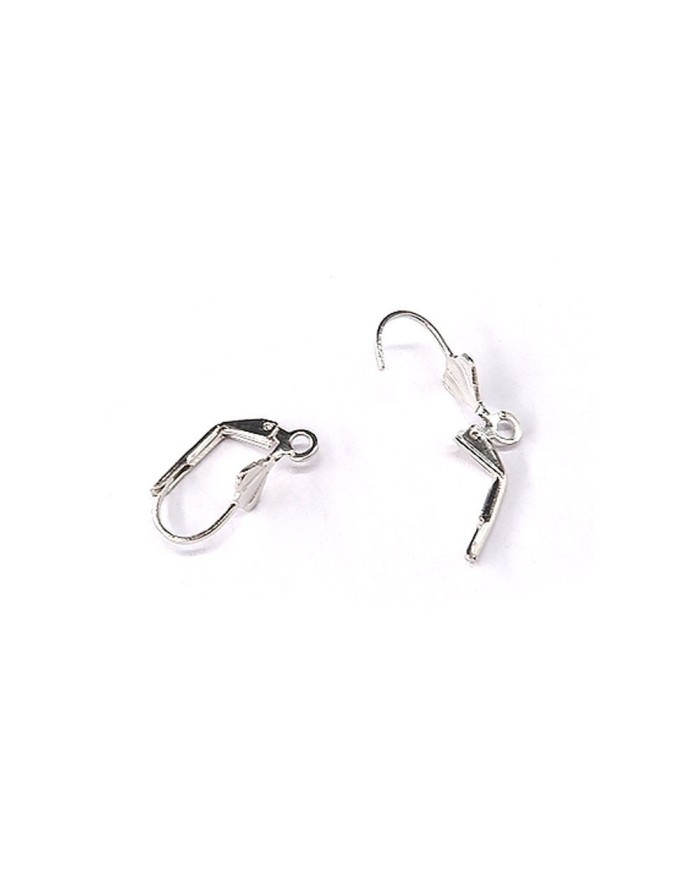 Küpe Klipsi - Gümüş - 2x1 cm  - 1 Çift