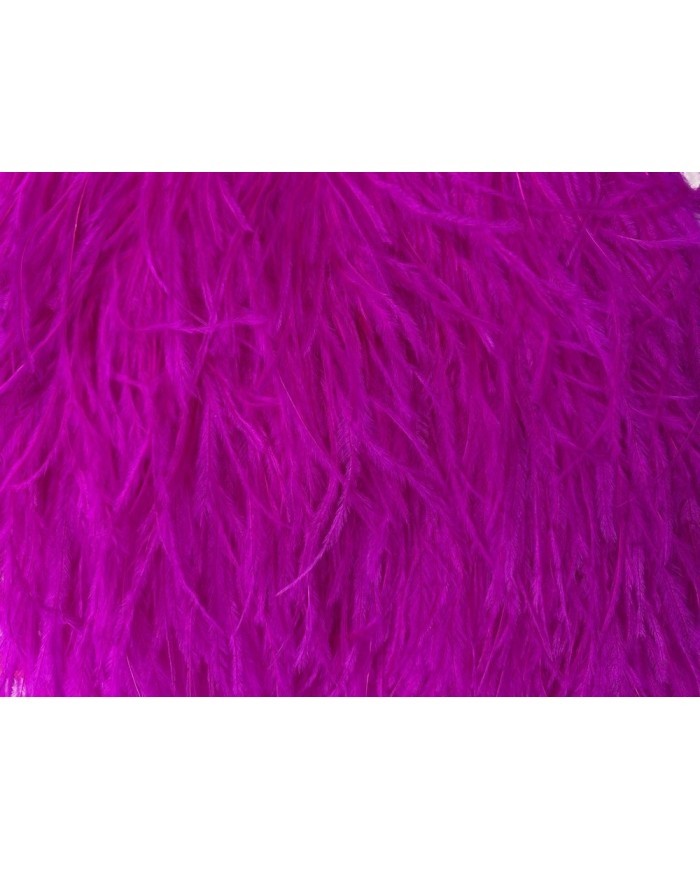 Deve Kuşu Tüyü Fuşya 10 Metre