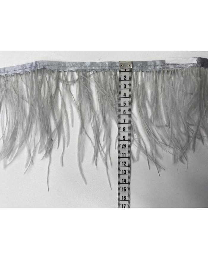 Deve Kuşu Tüyü Açık gri 10 Metre