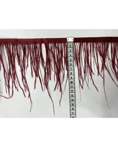 Deve Kuşu Tüyü Bordo 10 Metre
