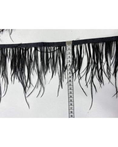 Deve Kuşu Tüyü Siyah 10 Metre