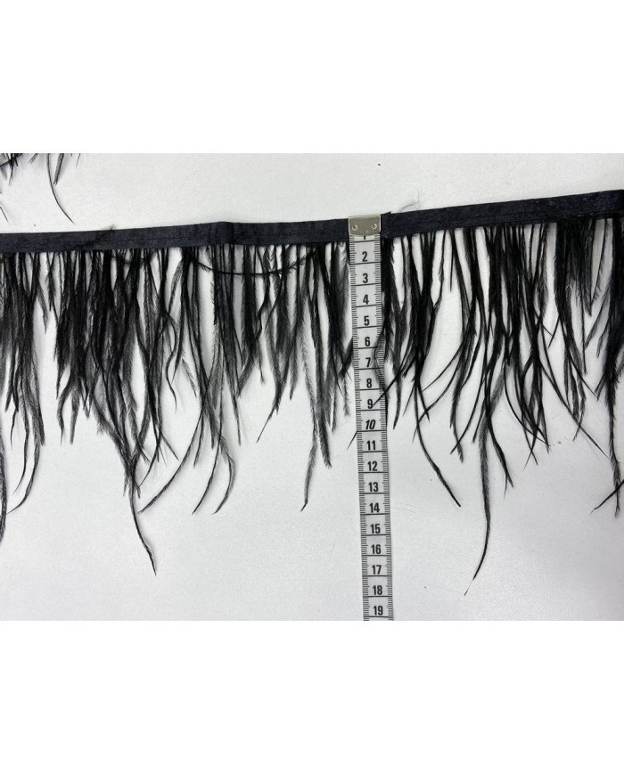 Deve Kuşu Tüyü Siyah 10 Metre