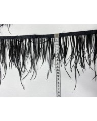 Deve Kuşu Tüyü Siyah 10 Metre