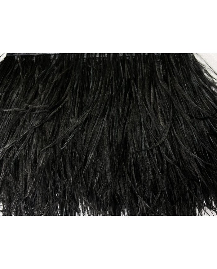 Deve Kuşu Tüyü Siyah 10 Metre