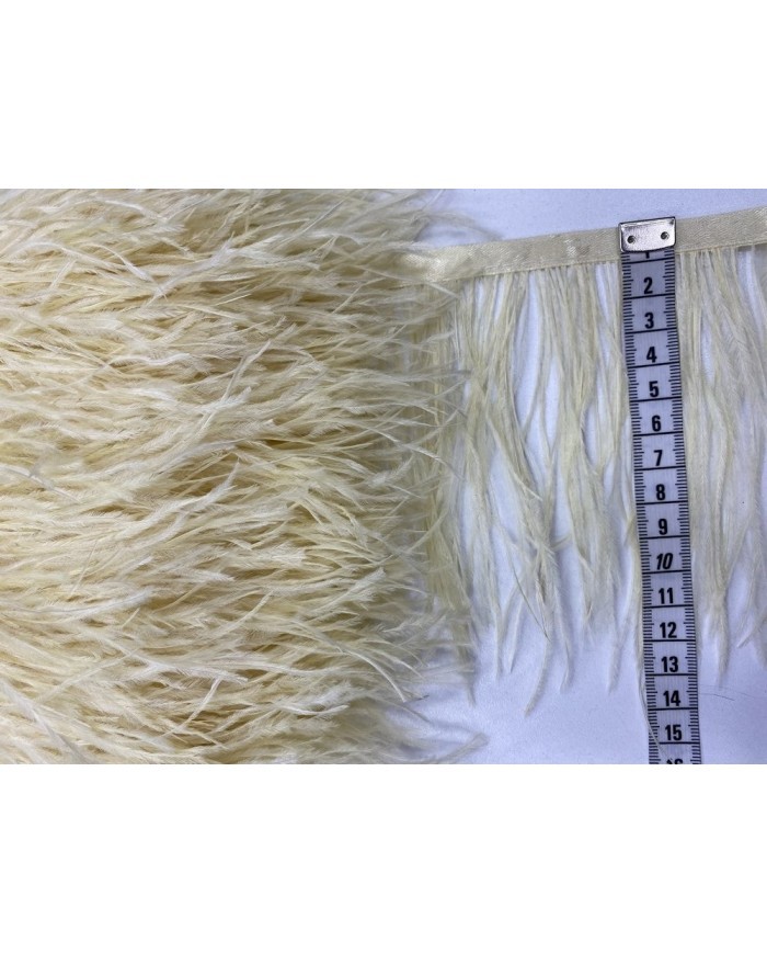 Deve Kuşu Tüyü Krem 10 Metre