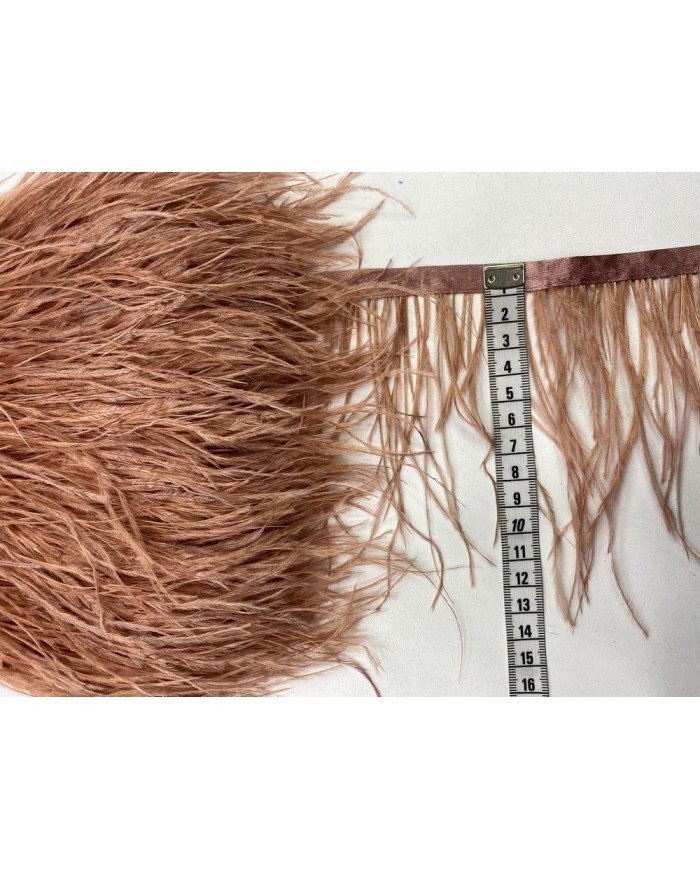 Deve Kuşu Tüyü Açık Kahve 10 Metre