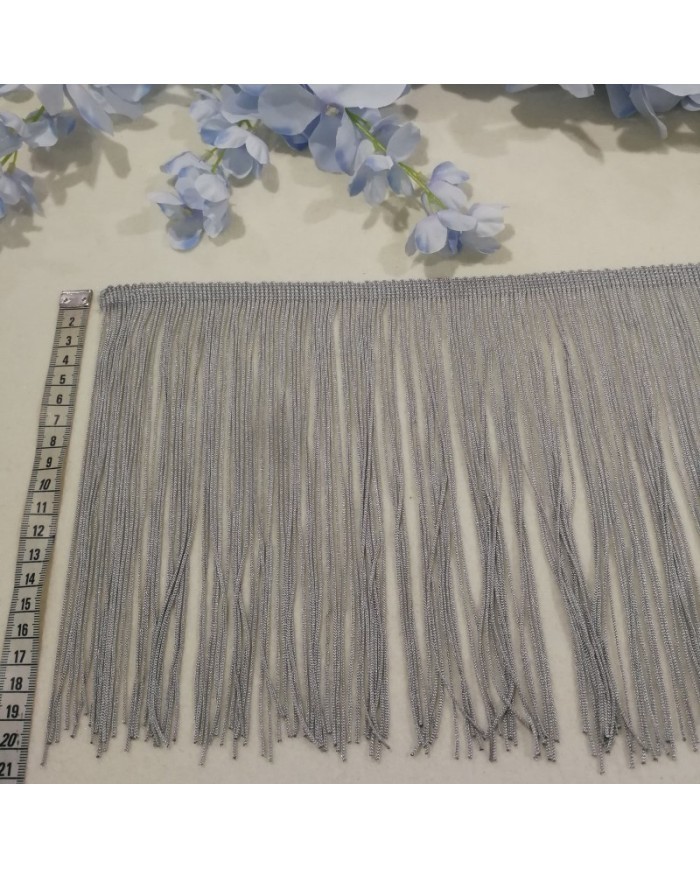 5 Metre - İp Saçak Gri - 20 cm