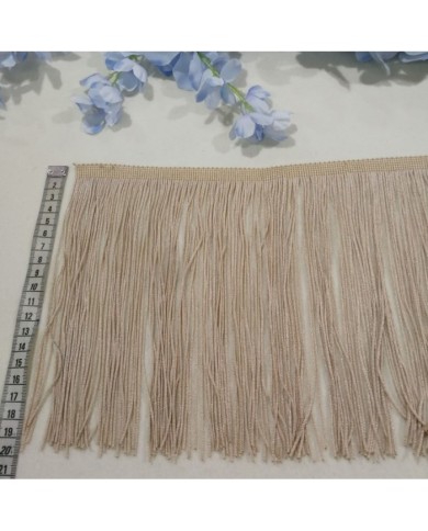 10 Metre - İp Saçak 20 cm Bej