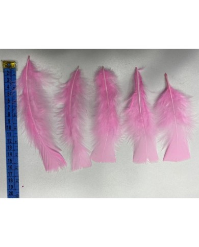 50 Adet - Tek Kaz Tüyü Pembe