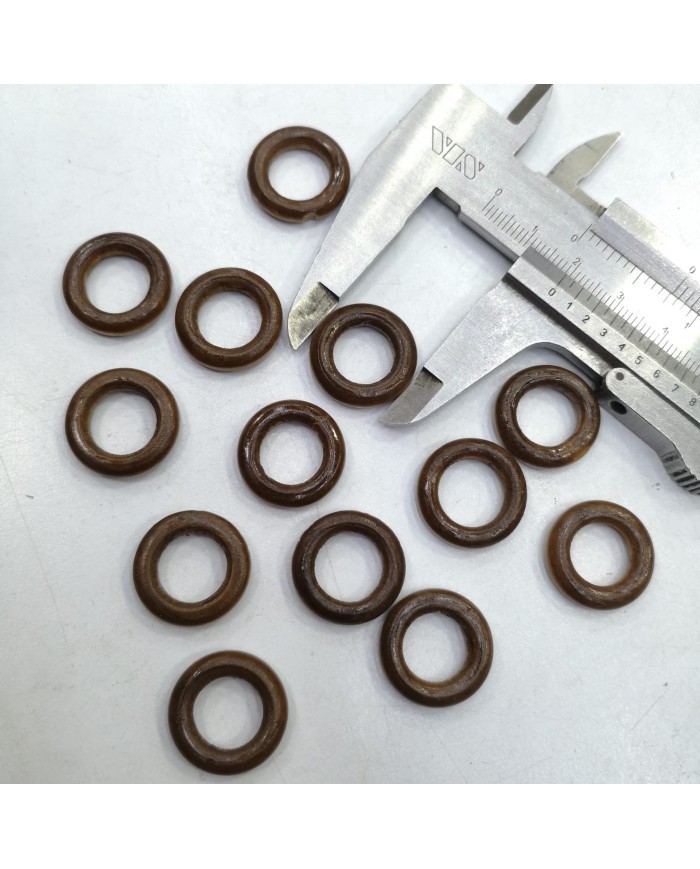 AHŞAP MİYUKİ YÜZÜK HALKASI KAHVE10 ADET