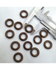 AHŞAP MİYUKİ YÜZÜK HALKASI KAHVE10 ADET