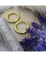 Yandan Yaylı Metal Halka Gold 10 ADET