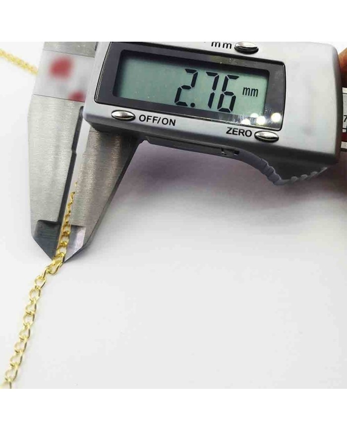 Kolye Zinciri Gold Kaplama 2.76mm - 10mt