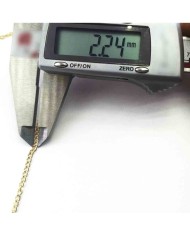 Kolye Zinciri Gümüş Kaplama 2.15mm - 10mt