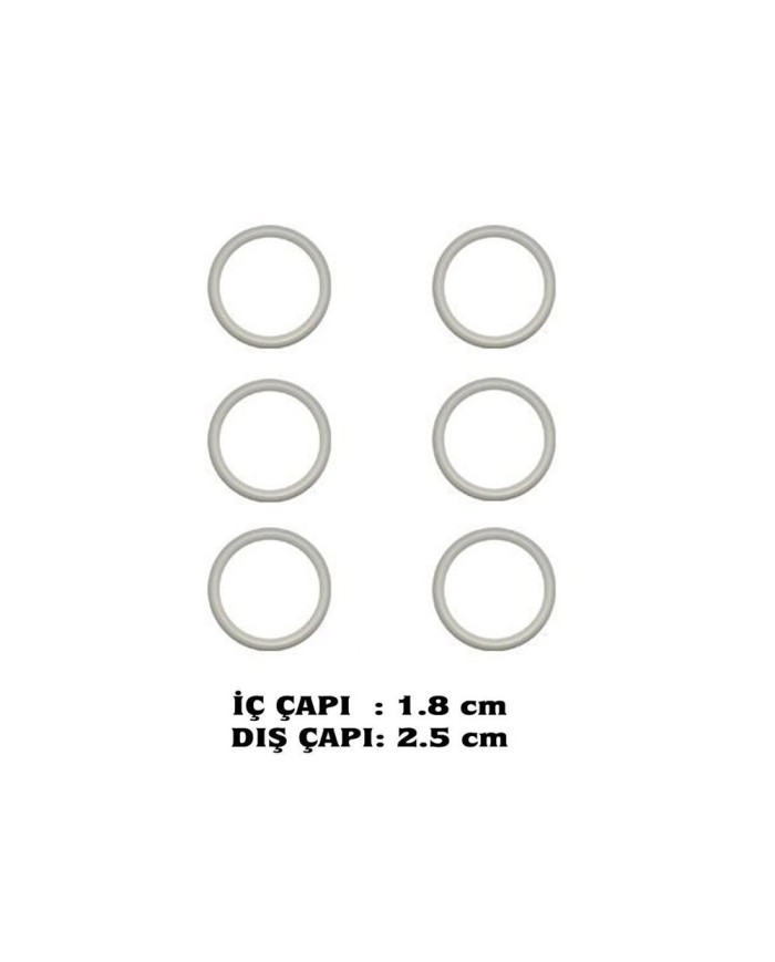 Başlama Halkası  Plastik  1.8x2.5 cm No 2 - 100 adet