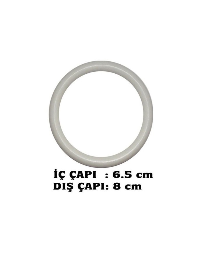 Başlama Halkası Plastik  6.5x8 cm  No 6 - 50 Adet