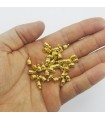 8mm Huni Boncuk Kapak - Gold - 50 Adet