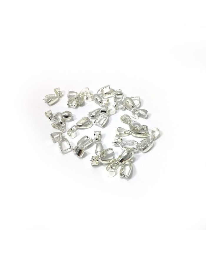 Reçine Epoksi Takı Kıskacı - Gümüş - 6.5 mm - 5 Adet