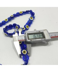 İpe Dizili Cam Nazar Boncuk - Lacivert - 1 Dizi