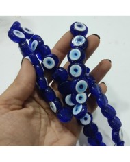 İpe Dizili Cam Nazar Boncuk - Mavi - 1 Dizi