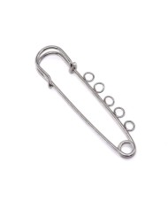 Broş İğnesi - 8 Cm - Gümüş