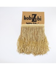 10 Metre - Boncuklu 15 cm - Püskül Saçak Gold