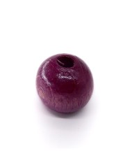 Ahşap Boncuk - 1 Kg Mor