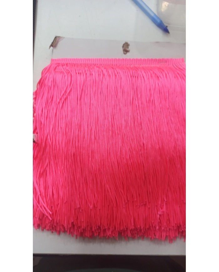 10 METRE-İP SAÇAK 20 cm  - NEON PEMBE