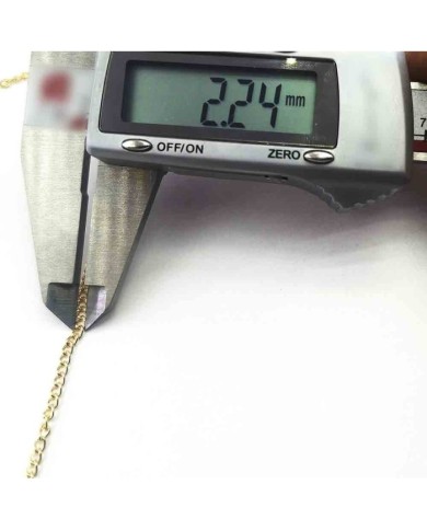 Kolye Zinciri Gold Kaplama 2.28mm - 5 mt