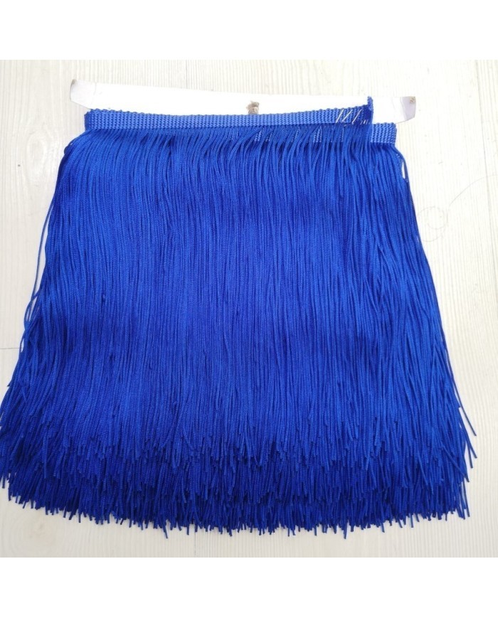 5 Metre - İp Saçak 20 cm -Saks Mavi
