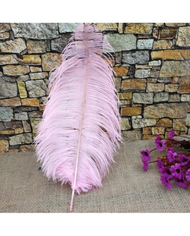 Tekli Kuş Tüyü Uzun - Bebe Pembe- 35/40 cm