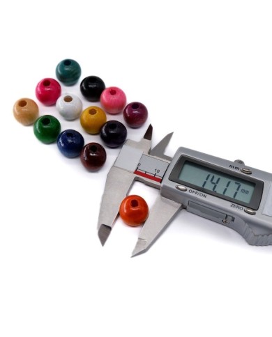 Ahşap Boncuk - 1 Kg Mor