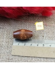 4no - Ahşap Boncuk - 1 Kg - Bej