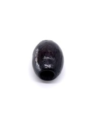 Ahşap Boncuk Tombul Arpa  1 Kg Siyah