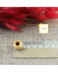 Ahşap Boncuk -  1 kg -No:3 - Bej