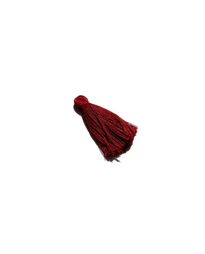 100 ADET - Mini Boy Püskül - 3cm - Bordo
