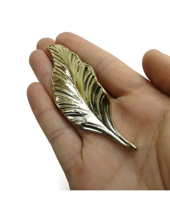 Epoksi Tepsi Kulbu ,Yaprak Model Gold - 1 Adet