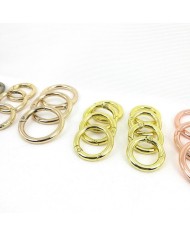 Yuvarlak Kapama Aparatı - 2cm - Gümüş 10 Adet