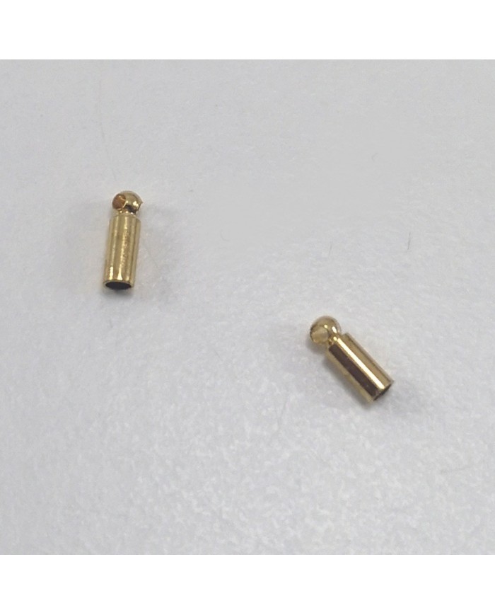 Huni Boncuk Kapak - Boncuk Şapkası - 6 mm - Gold -  10 Adet