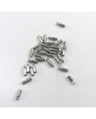Huni Boncuk Kapak - Boncuk Şapkası - 6 mm - Gümüş -  10 Adet