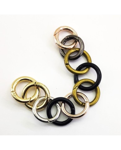 Metal Çanta Halka - Bakır - 10 Adet